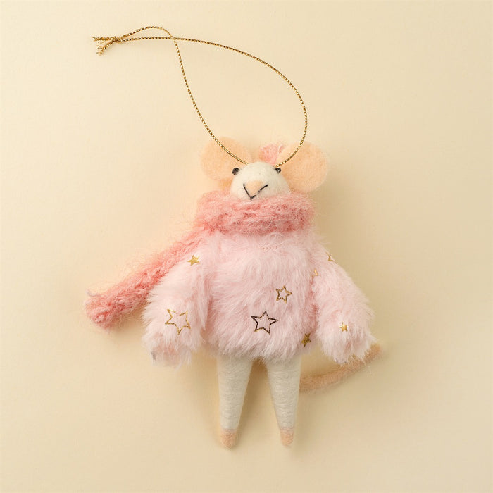 Blizzard Bella Mouse Holiday Ornament