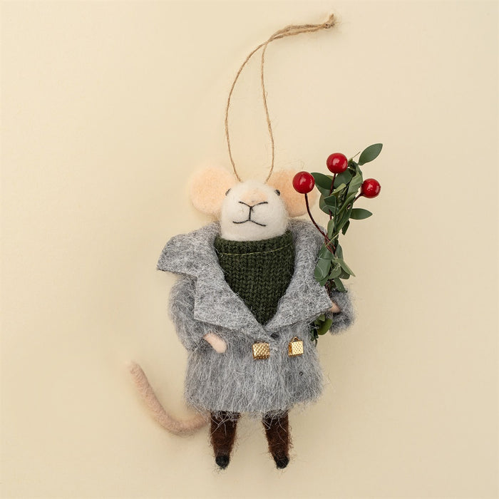 Merrymaker Miles Mouse Holiday Ornament