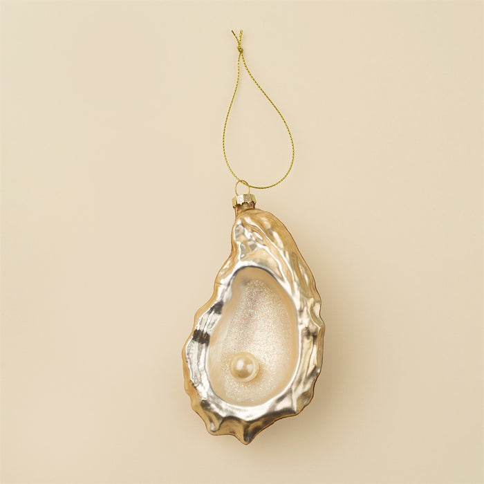 Oyster Glass Holiday Ornament
