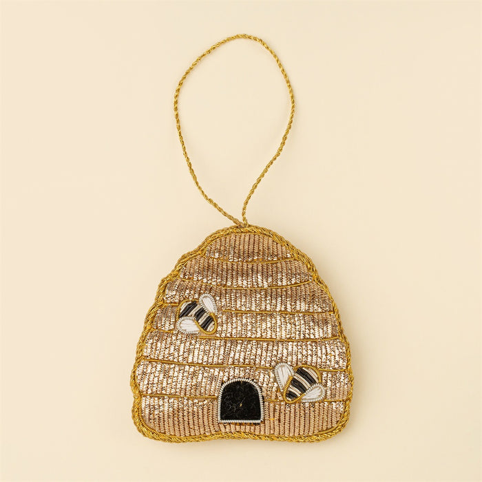 Beehive Zardozi Holiday Ornament
