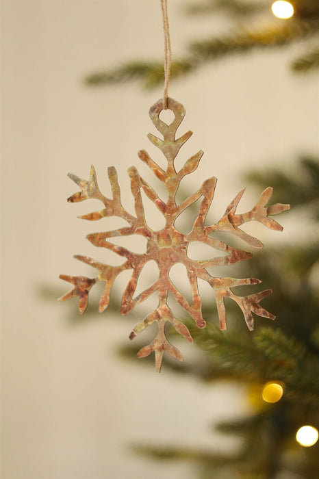 Luster Snowflake Holiday Ornament, Frost