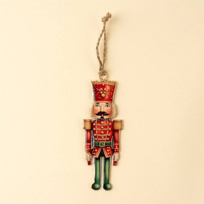 Keepsake Iron Holiday Ornament, Red/Green Nutcracker