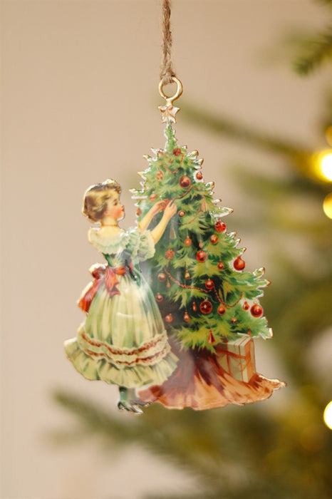 Keepsake Iron Holiday Ornament, Trimming Tree