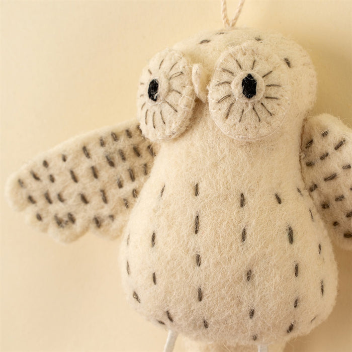 Luna The Owl Felt Ornament