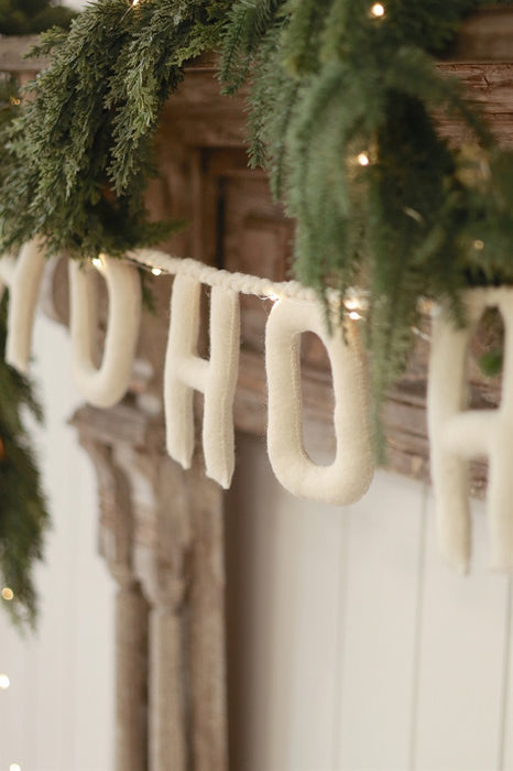 Ho Ho Ho Felt Garland