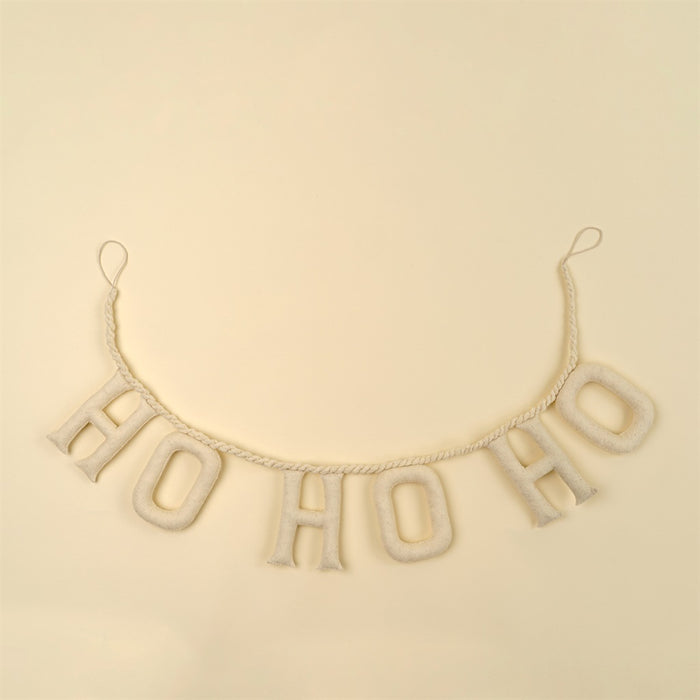 Ho Ho Ho Felt Garland