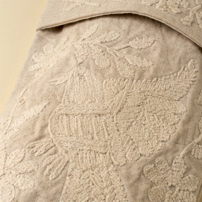 Forestvale Embroidered Stocking, White