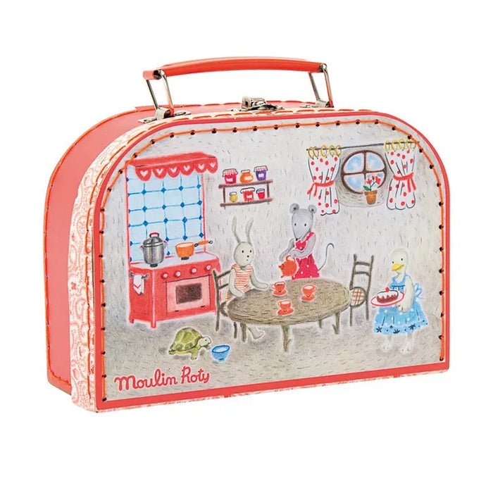 Red Ceramic Tea Set -Grande Famille