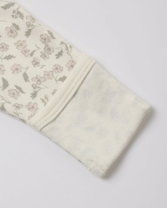 Side Snap Bodysuit + Pant Set Floret
