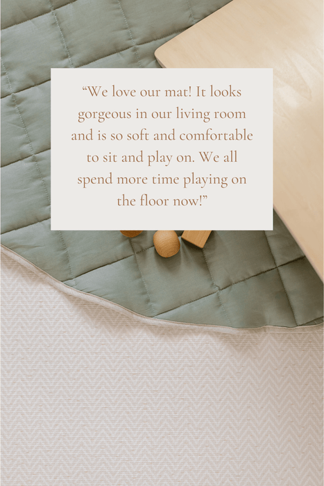 Padded Play Mat - Checkers & Herringbone