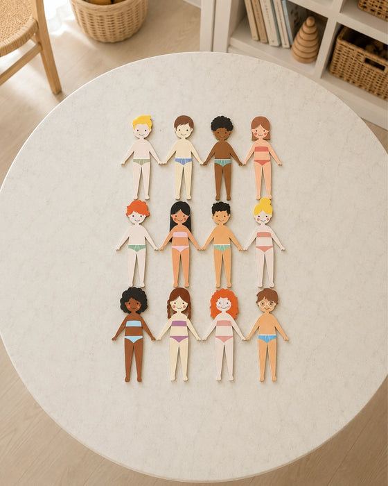 Magnetic Dress Up Dolls Play Set