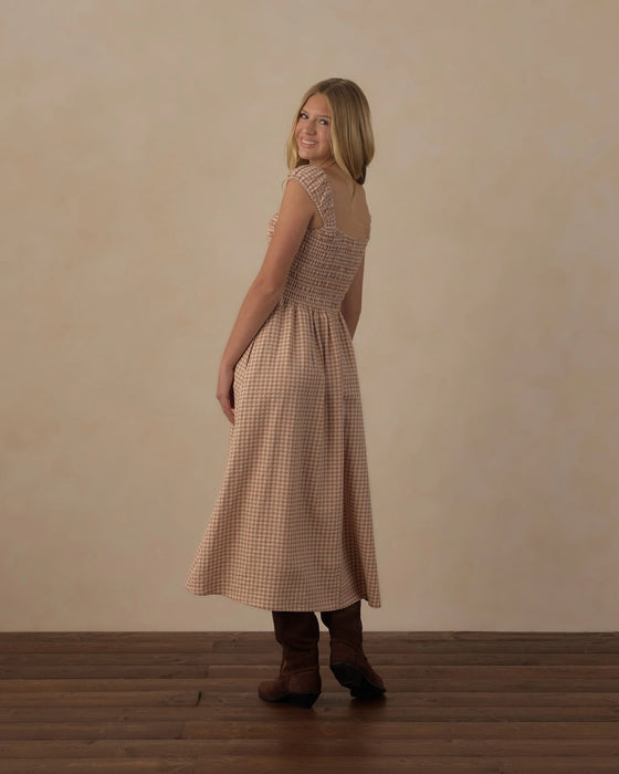 Teen Jess Dress Fawn Gingham