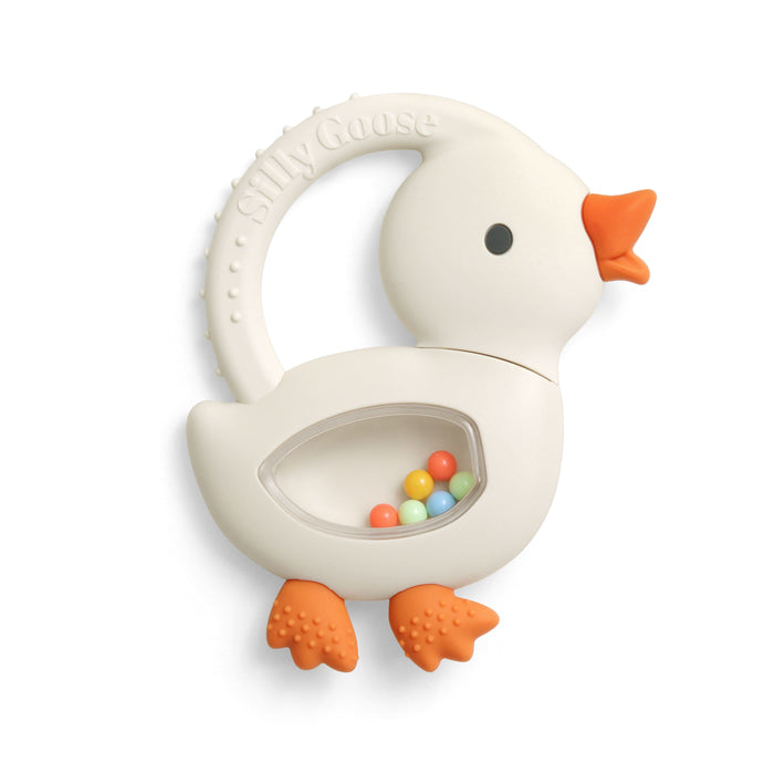 Bitzy Shake™ Rattle and Teether - Goose