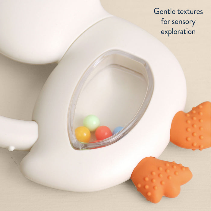 Bitzy Shake™ Rattle and Teether - Goose