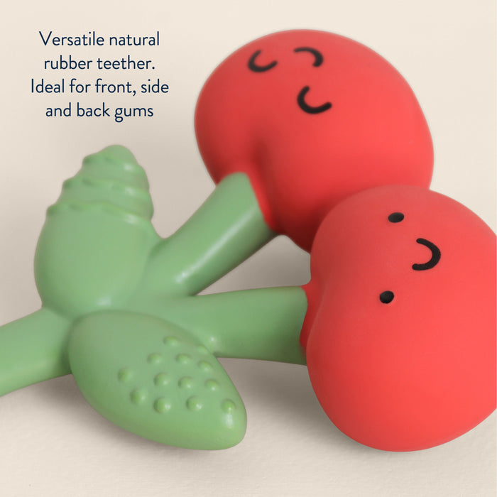 Comfort Crew™ Natural Rubber Latex Teether - Cherry