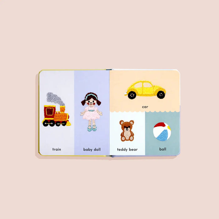 First Words with Cute Embroidery Friends