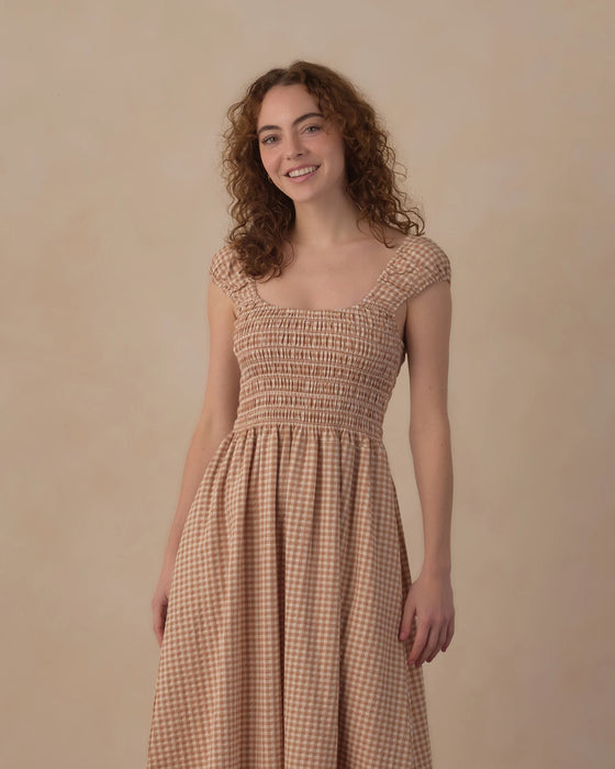 Women's Jess Dress Fawn Gingham