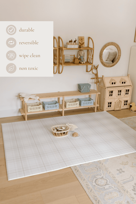 Padded Play Mat - On The Farm & Plaid