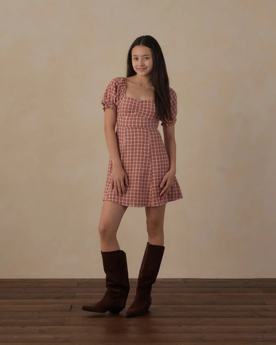 Teen Zoe Dress Vintage Plaid