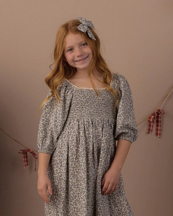 Della Dress Slate Floral