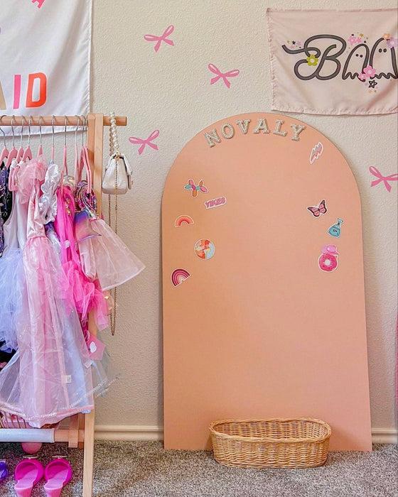 Magic Playwall - Arch Magnetic Wall Decal for Kids: Petal Pink