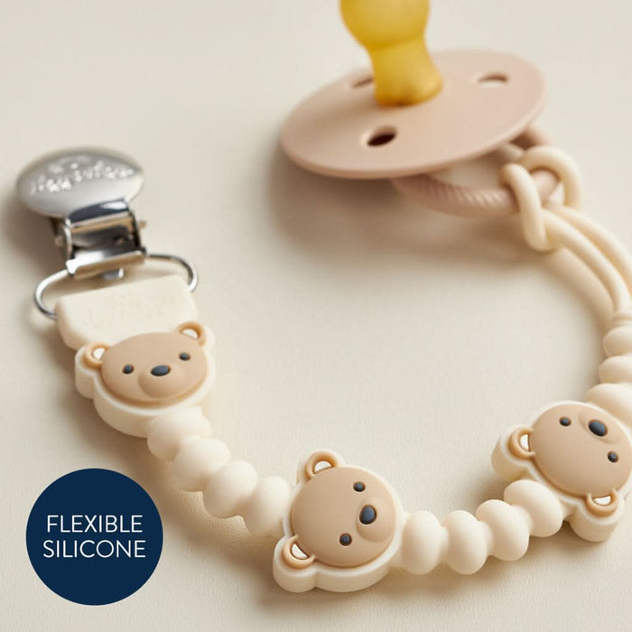 Itzy Paci Strap Plus™ - Theo the Bear