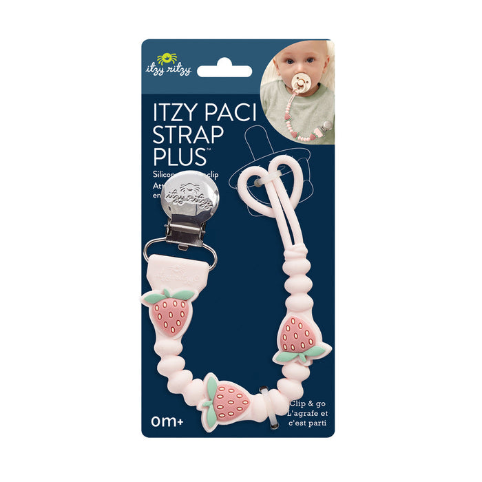 Itzy Paci Strap Plus™ - Strawberry