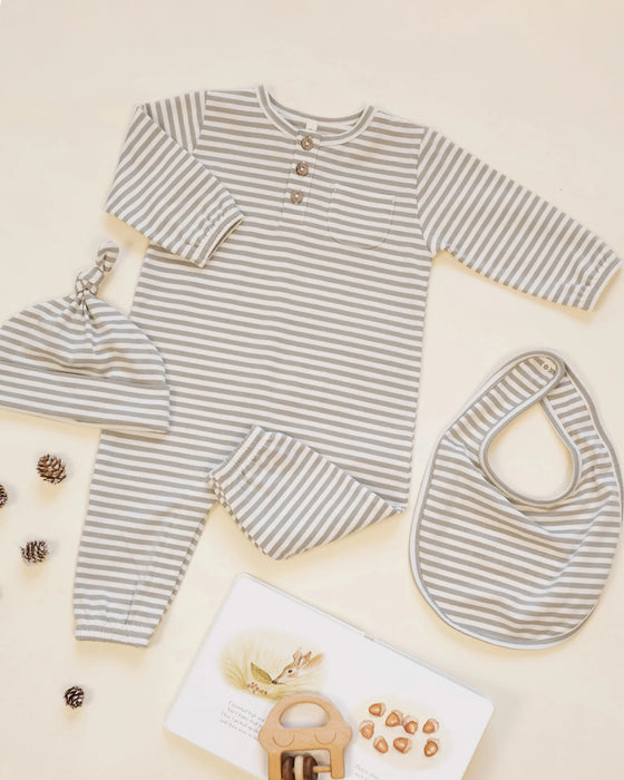 Knotted Baby Hat Laurel Stripe