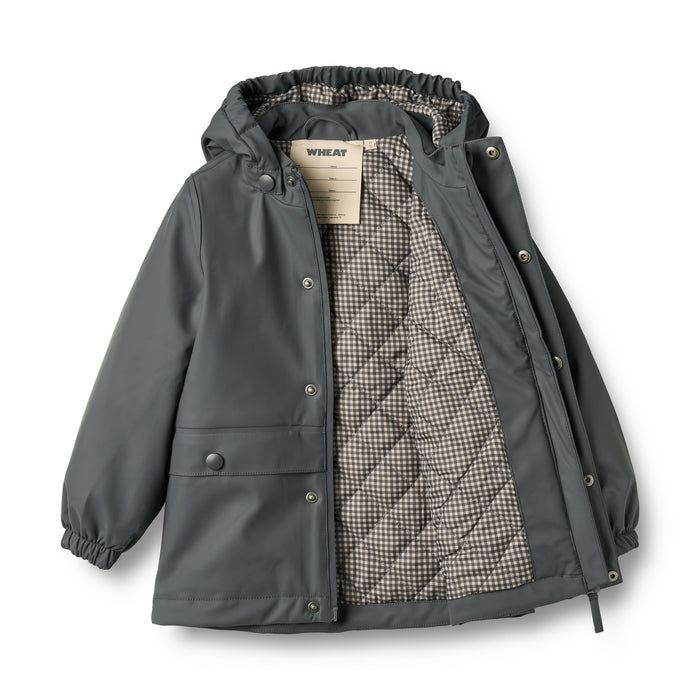 Thermo Rain Coat Aju — greyblue