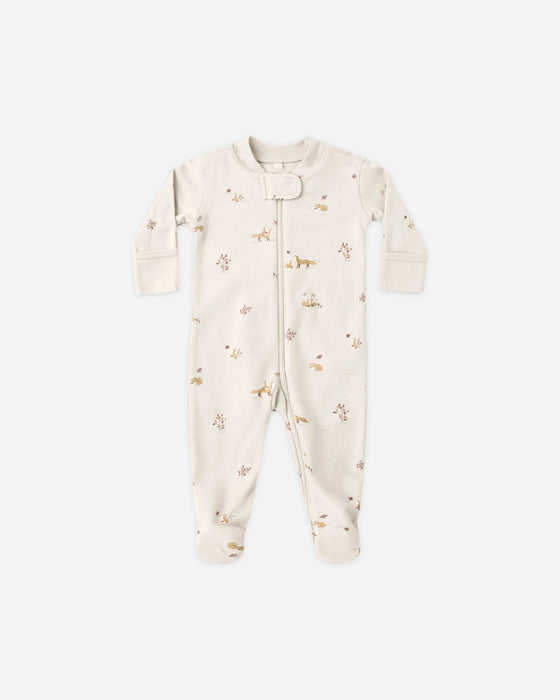 Zip Long Sleeve Sleeper Footie Fox Land