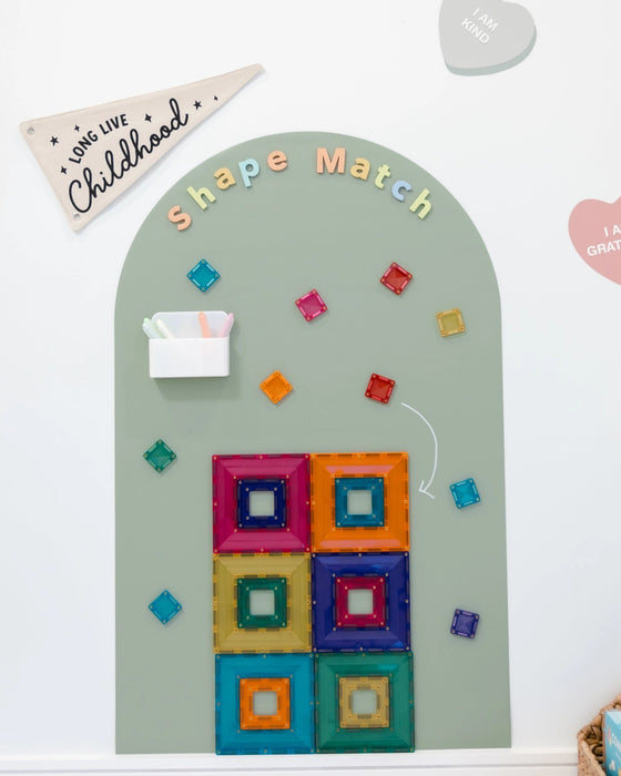 Magic Playwall - Arch Magnetic Wall Decal for Kids: Sage