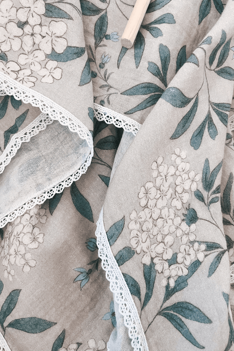 Organic Cotton Swaddle Blanket - Hydrangea (by Solange Pilote)