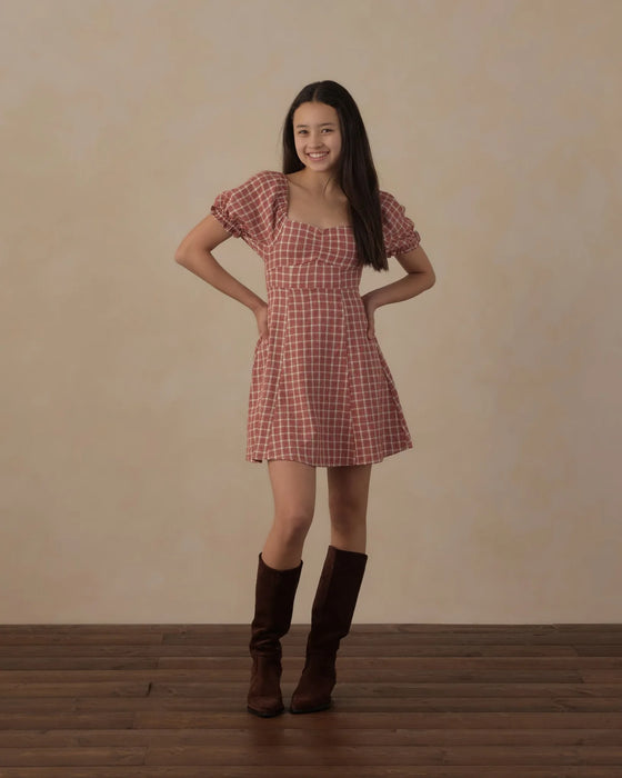 Teen Zoe Dress Vintage Plaid