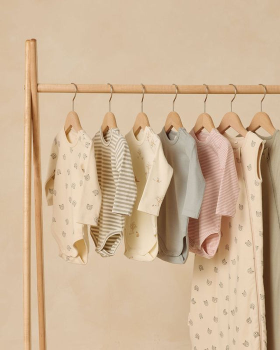 Jersey Bodysuit 2 Pack || Fox Land & Fern Stripe