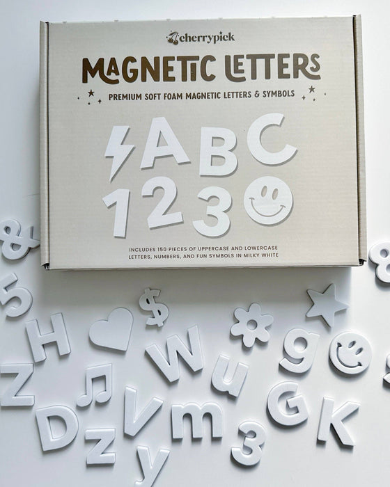 Soft Foam Magnetic Letters & Symbols 150pc Set: Pastel Rainbow