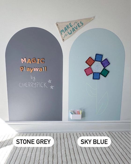 Magic Playwall - Arch Magnetic Wall Decal for Kids: Sky Blue