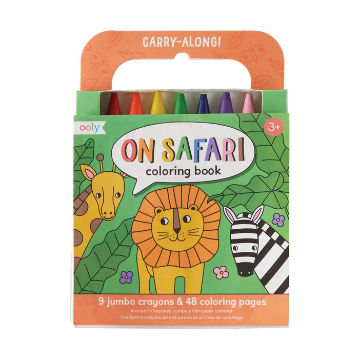 Carry Along Crayon & Crayon Book Kit -On Safari (Set of 10)