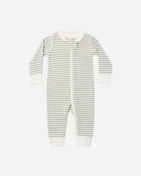 Zip Long Sleeve Sleeper Laurel Stripe