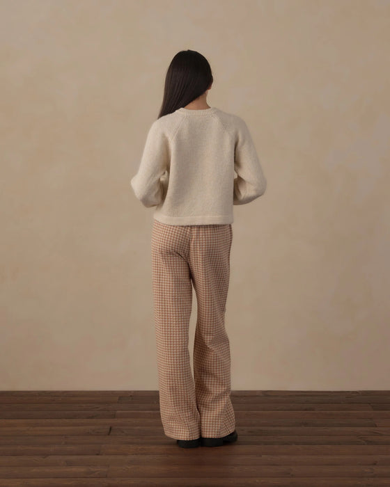 Teen Fuzzy Cardigan Natural