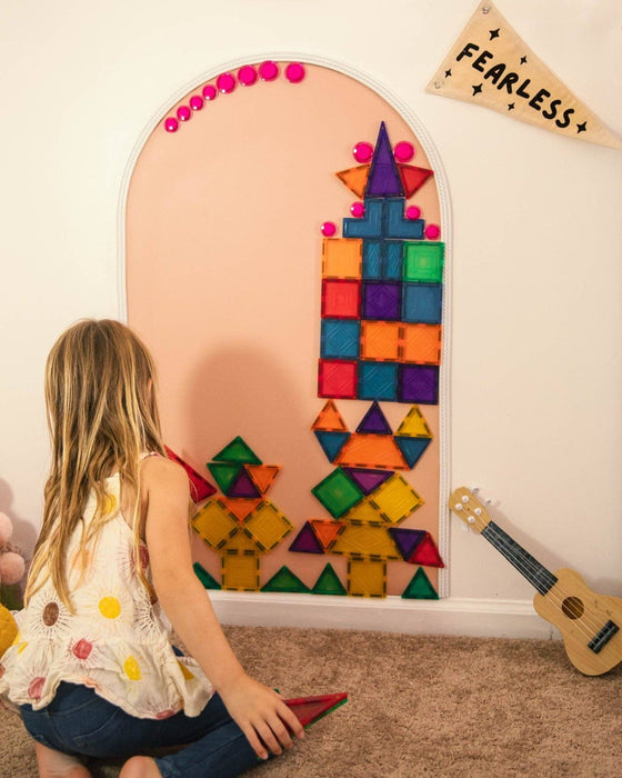 Magic Playwall - Arch Magnetic Wall Decal for Kids: Petal Pink