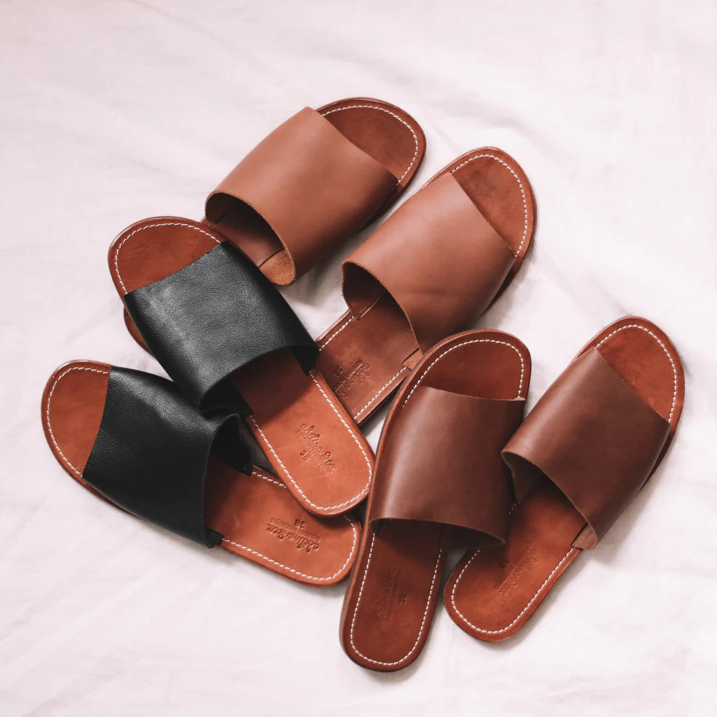 Collection of handcrafted leather sandals