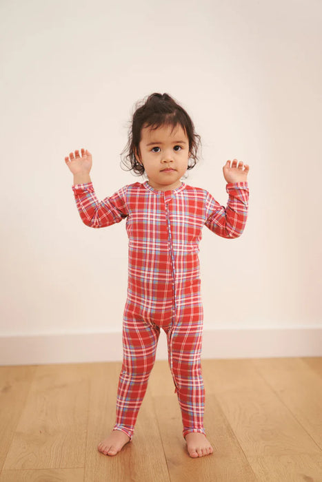 Zipper Sleeper - Red Plaid