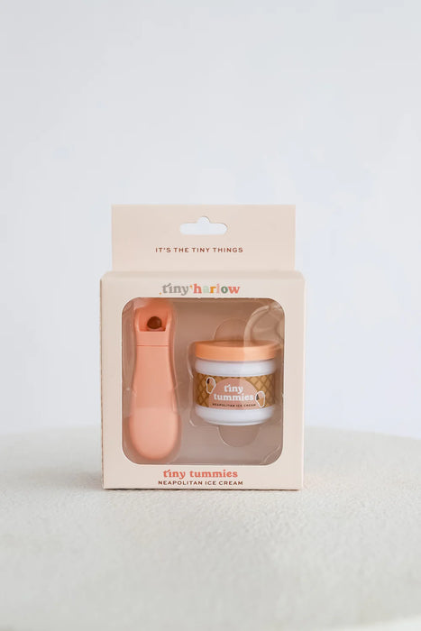 Tiny Tummies Food Jar & Spoon Set – Neapolitan Ice Cream