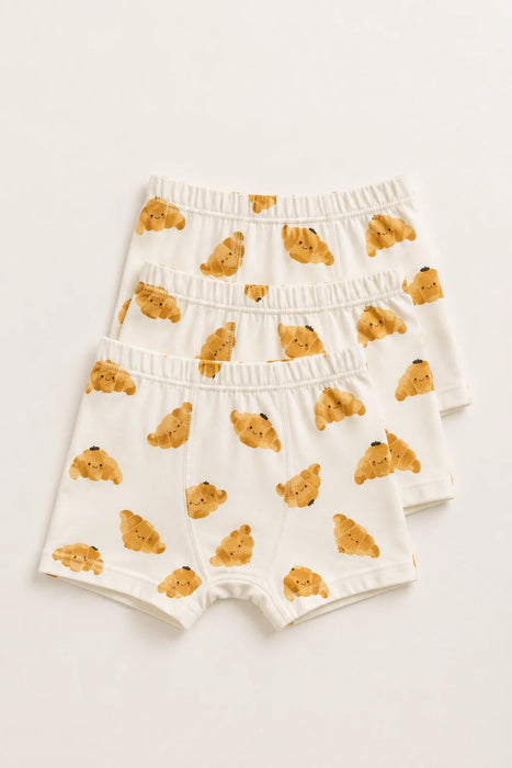 Single Pair Kids Boxers - CROISSANT