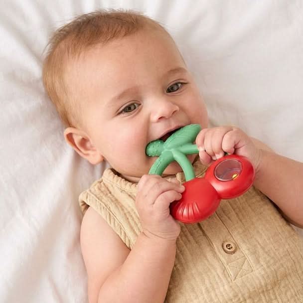Bitzy Shake™ Rattle and Teether - Cherries