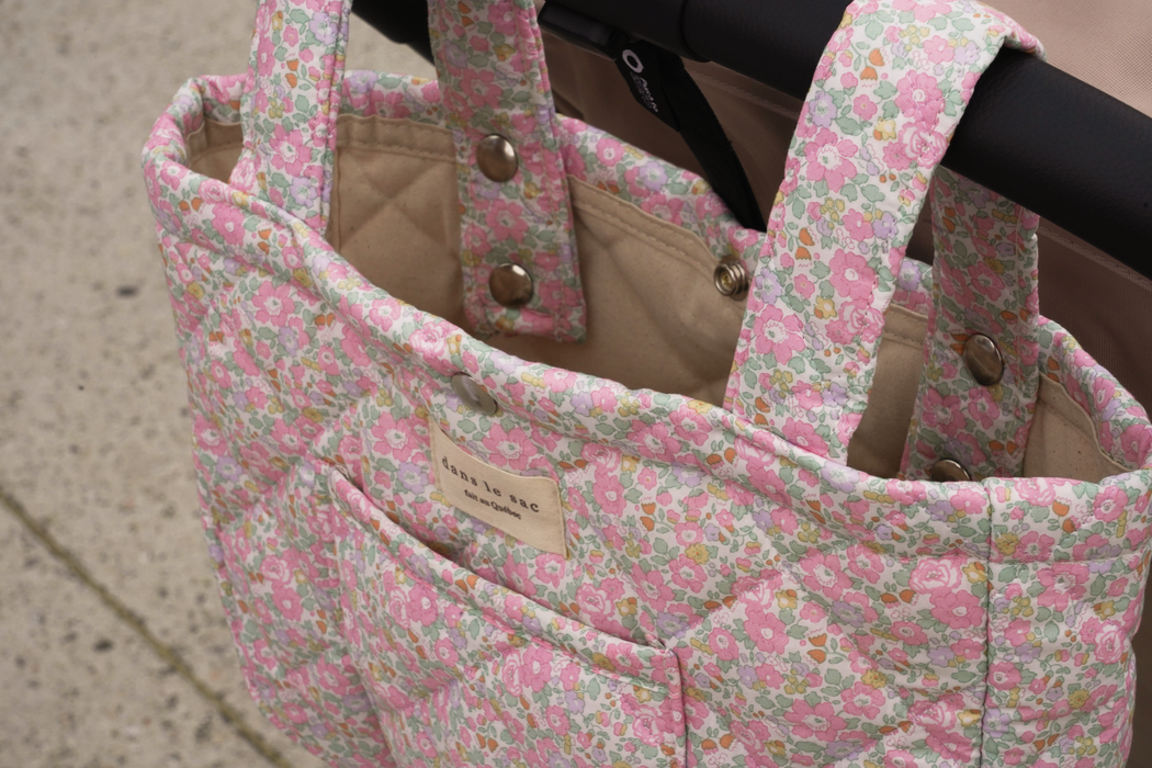 Mini Mama - Stroller organizer bag - Dans le sac x Liberty London - Pétale