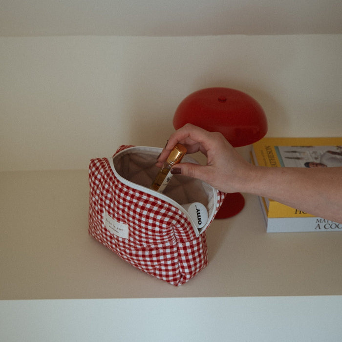 Pouch MAMA - Gingham Red