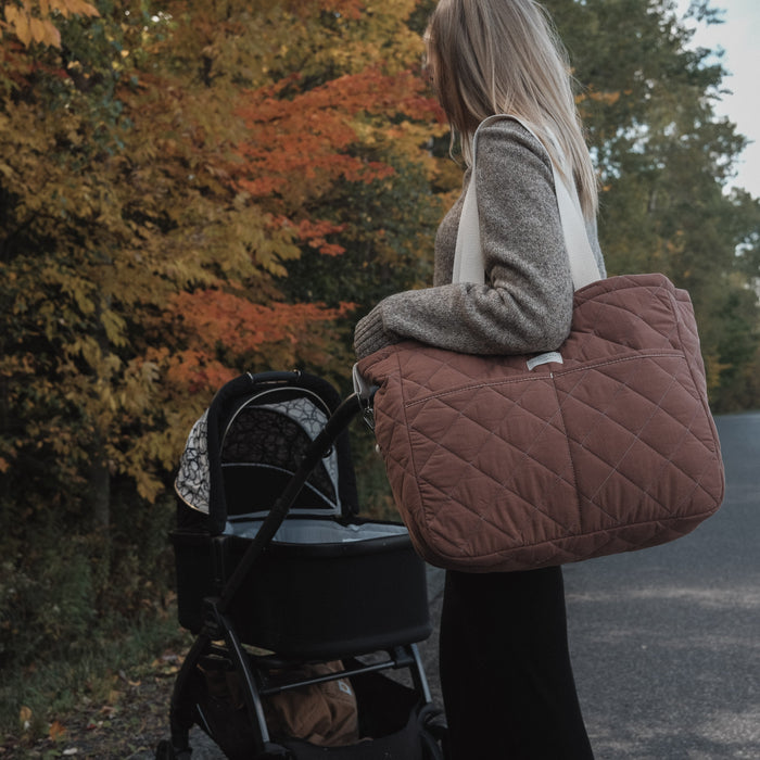 Diaper bag - Gingham Navy