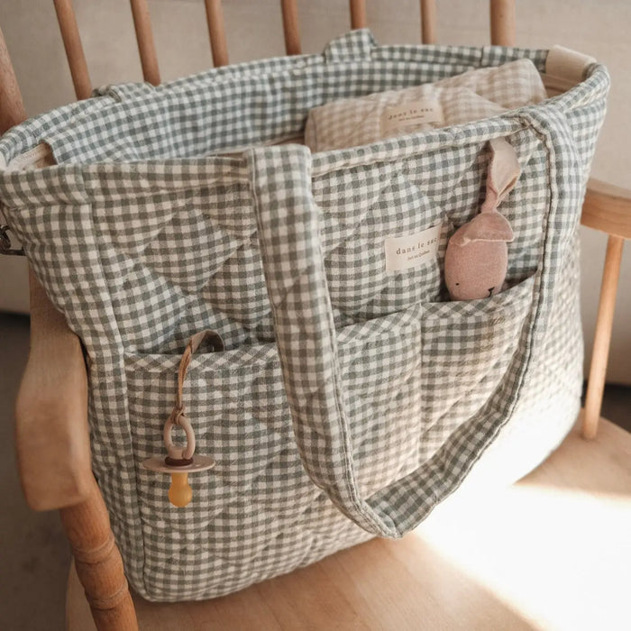 Diaper bag - Green Gingham