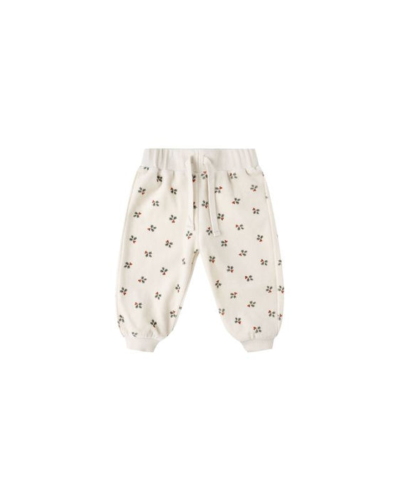 Velour Relaxed Sweatpant || Holly Berry